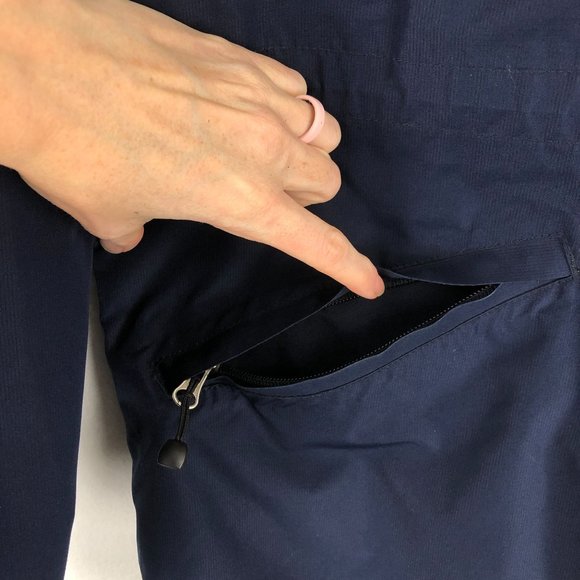 *SOLD* Eddie Bauer Men's Large Weather Edge Waterproof Blue Long Sleeve Jacket - Picture 5 of 13